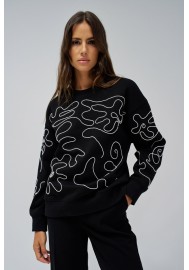 SUDADERA CON PERLAS