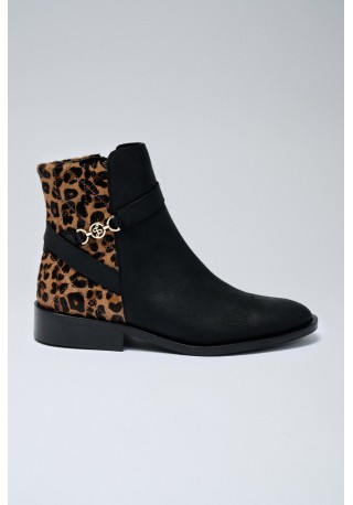 BOTAS ANIMAL PRINT EN PIEL