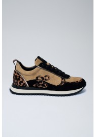 ZAPATILLAS ESTAMPADO ANIMAL EN PIEL