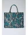 BOLSO DE MANO CON ESTAMPADO FLORAL